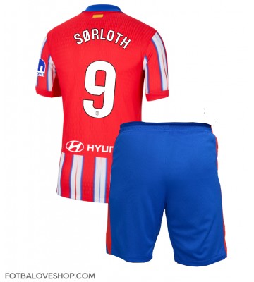 Atletico Madrid Alexander Sorloth #9 Dětské Domácí Dres 2024-25 Krátký Rukáv (+ trenýrky)